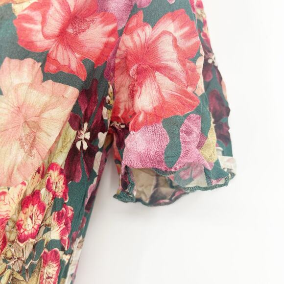 Johnny Was Jade Womens Boho Spring‎ Resortwear Strass Wrap Floral Maxi Dress XS - Picture 9 of 11